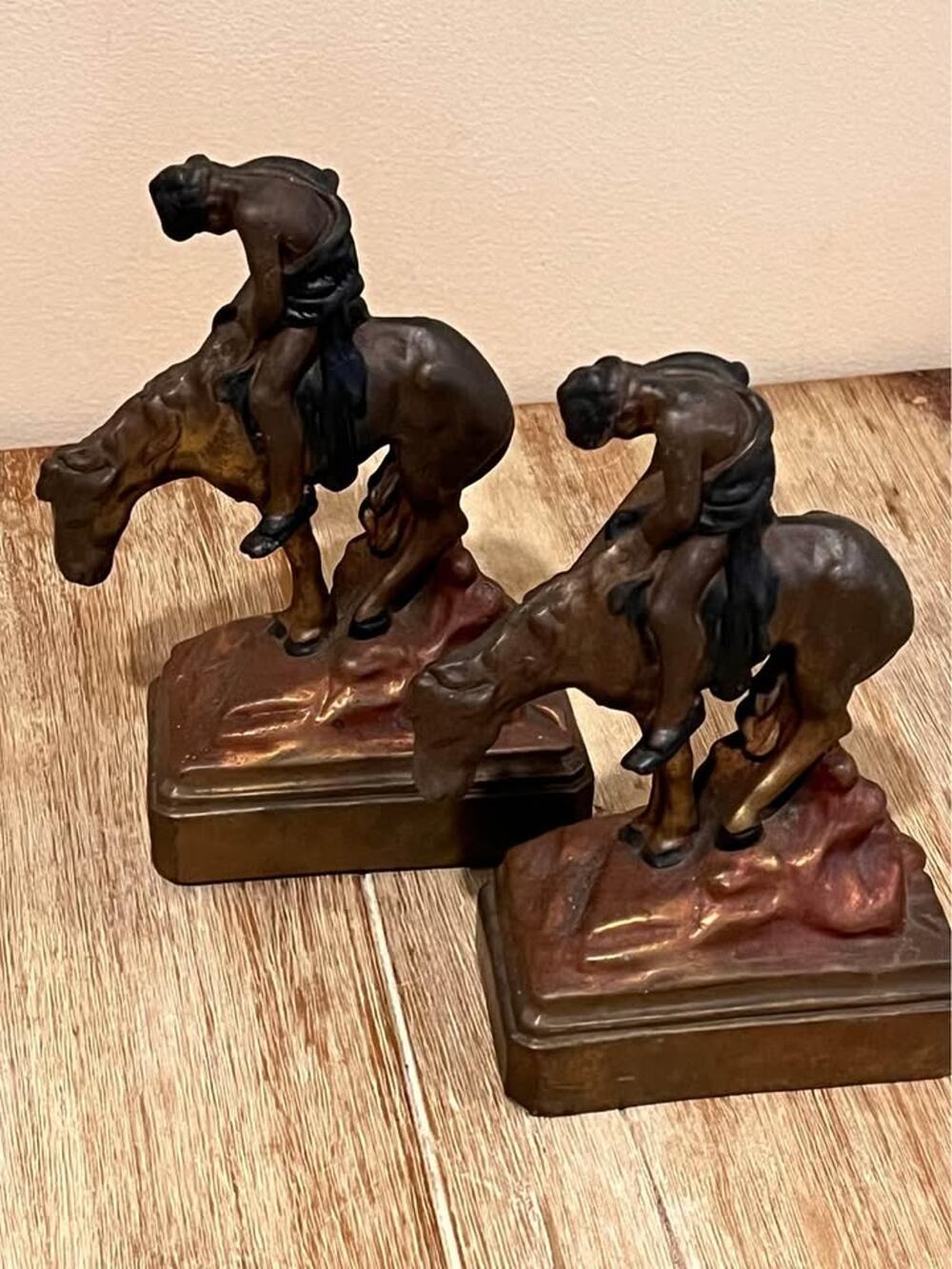 ANTIQUE ARMOR BRONZE End Of The Trail Remington Style Bronze
